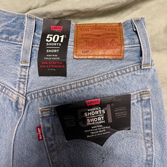 NWT Levi’s 501 shorts size 24 - Picture 2 of 3